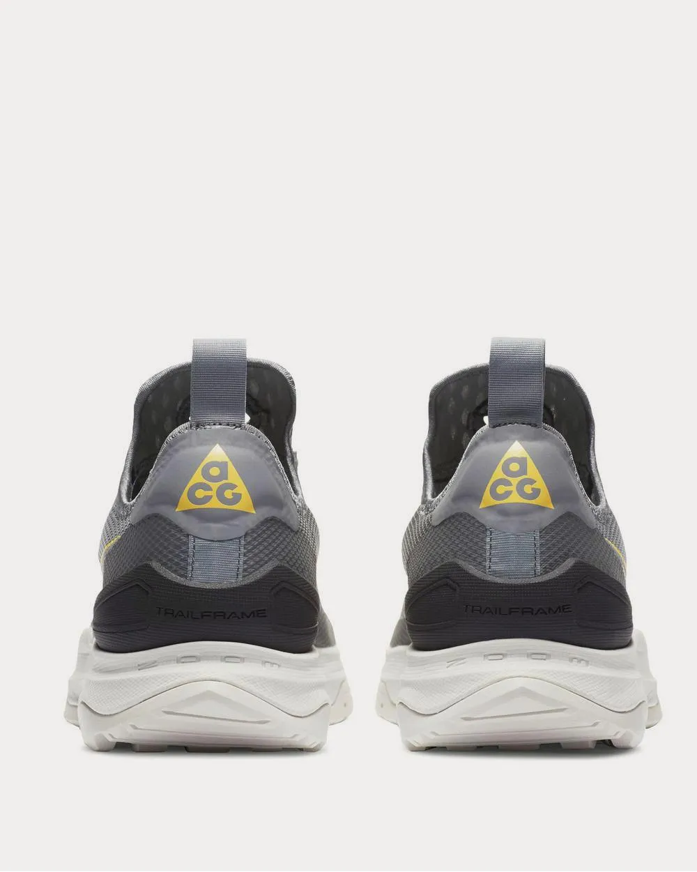 ACG Zoom Air AO Rubber-Trimmed Stretch-Knit Hiking  Gray low top sneakers