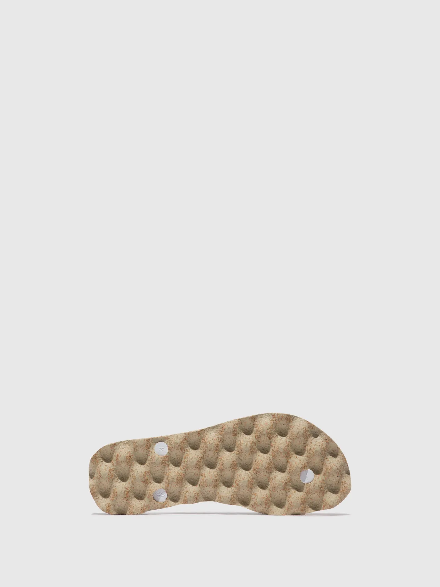Beach Flip-Flops AMAZONIA Natural & white strap