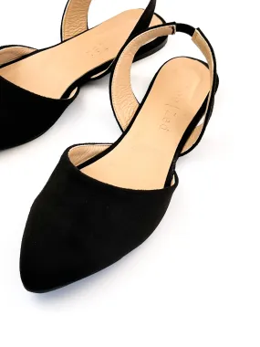Black Slingback Flats