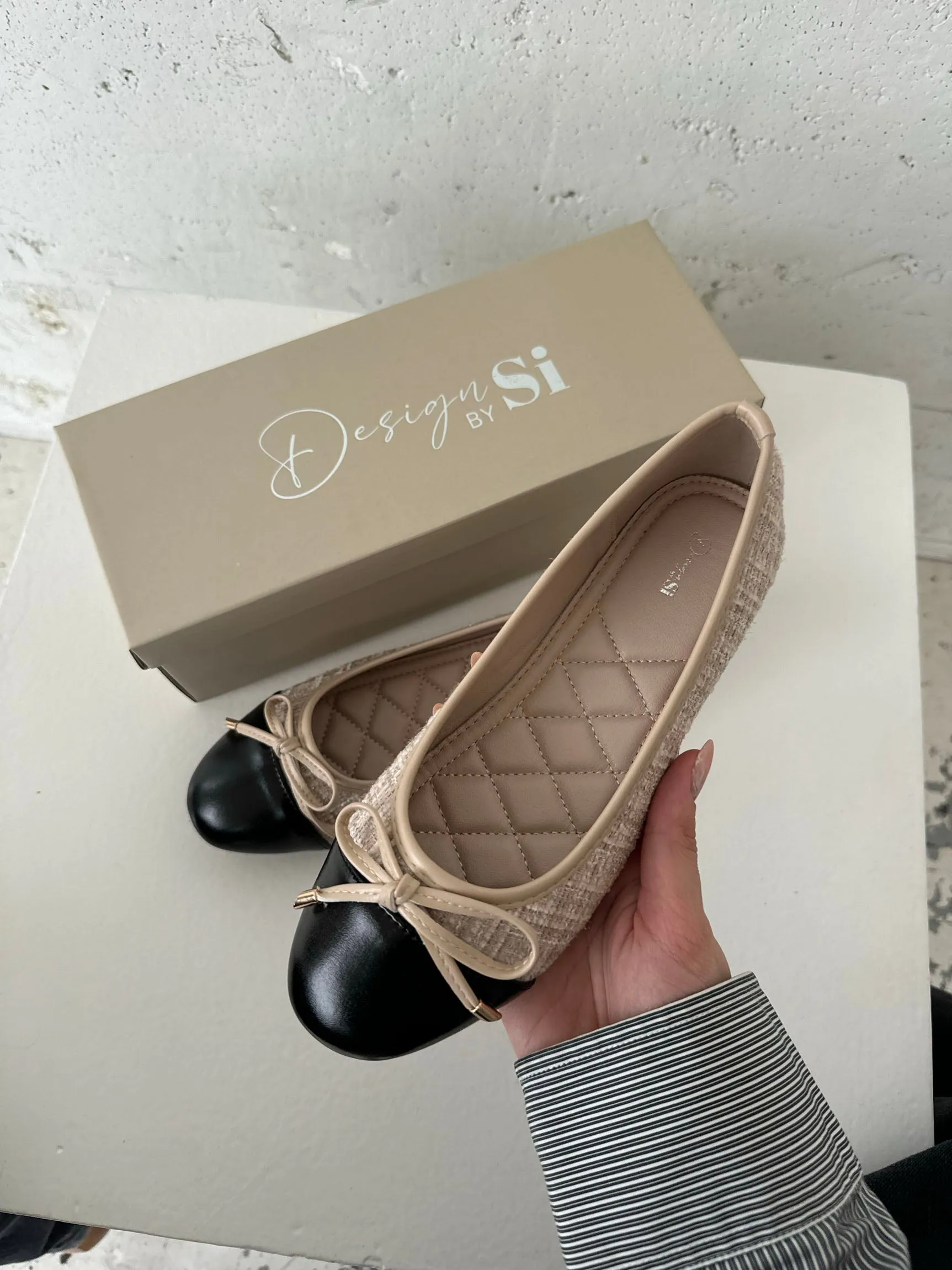 Cetinje ballet flats with bow - Beige