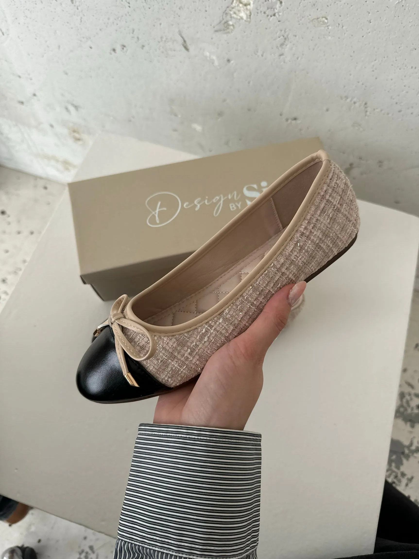 Cetinje ballet flats with bow - Beige