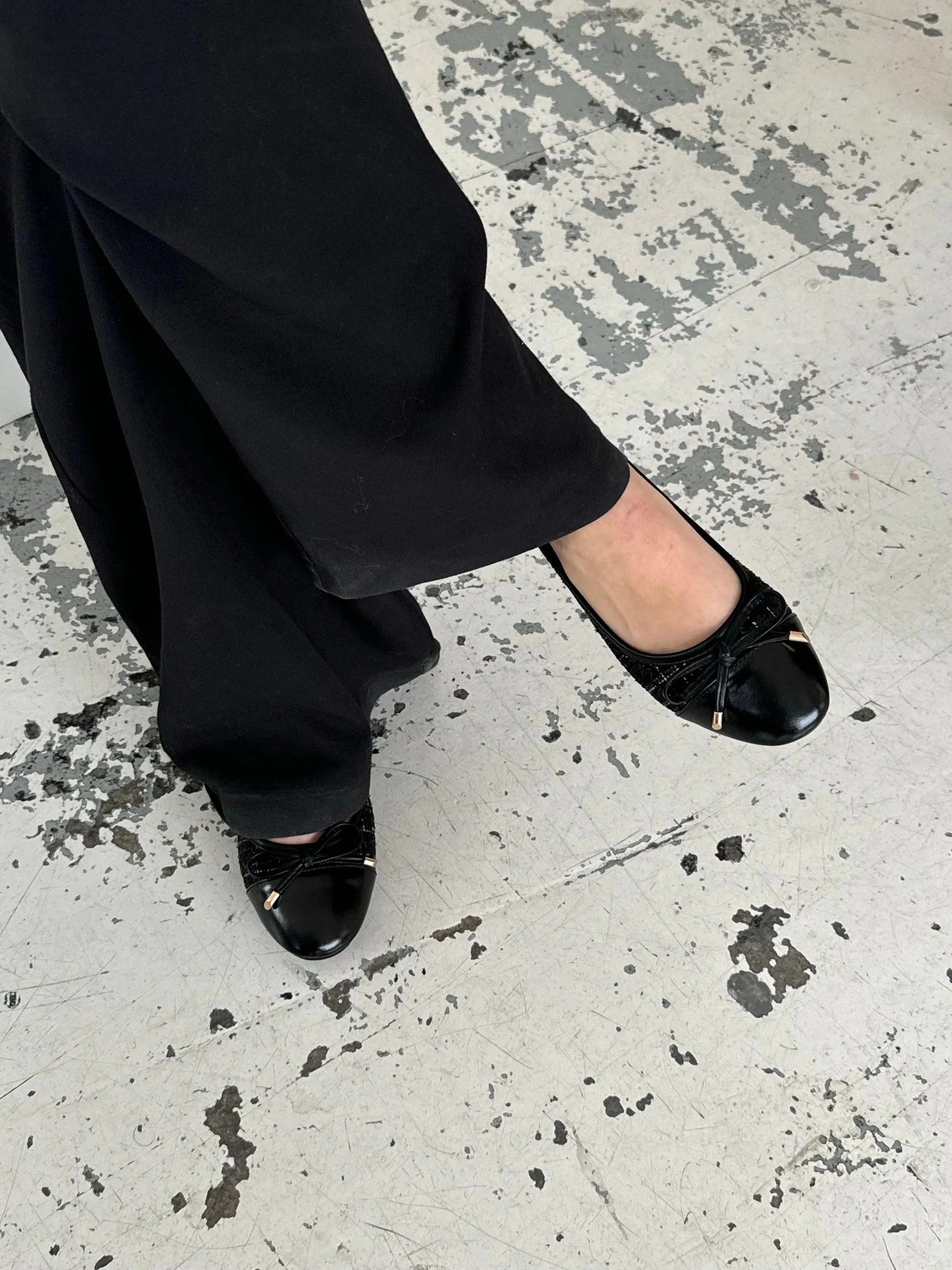 Cetinje ballet flats with bow - Black