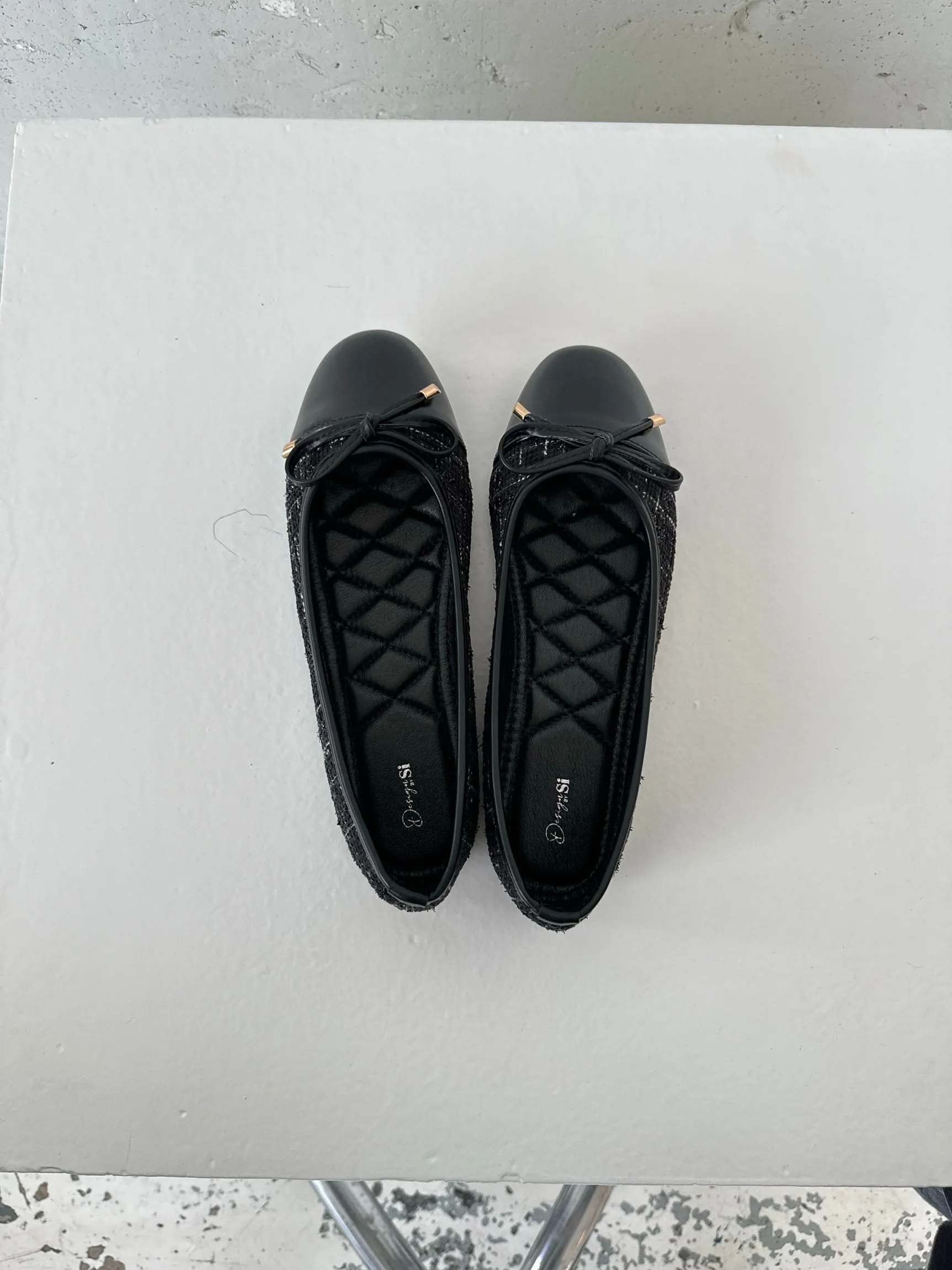 Cetinje ballet flats with bow - Black