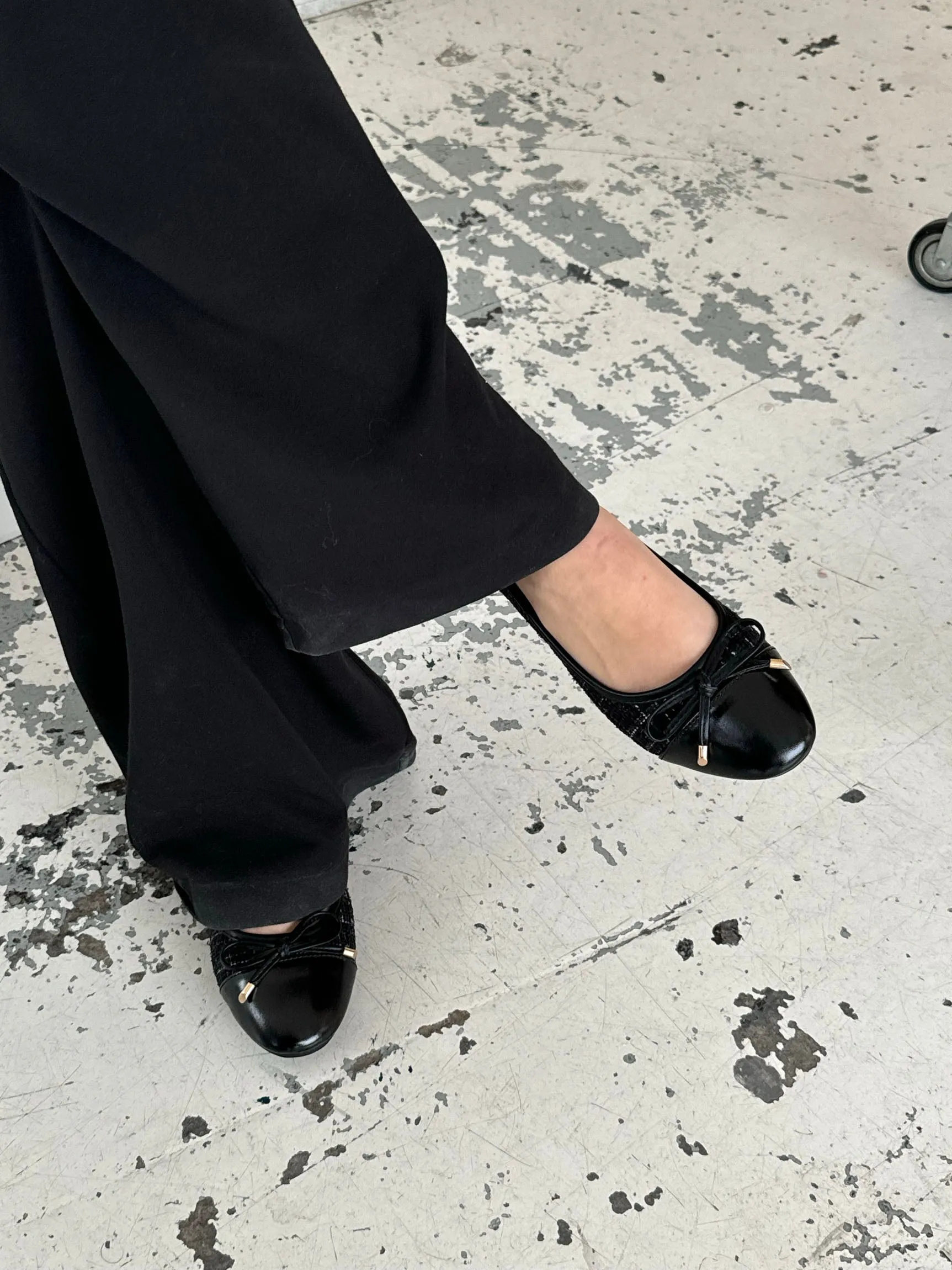 Cetinje ballet flats with bow - Black