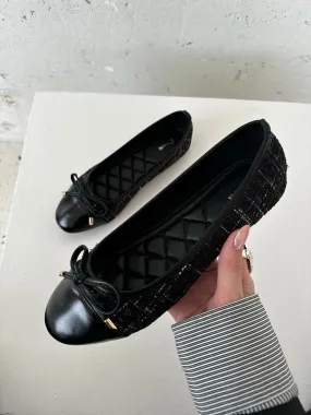 Cetinje ballet flats with bow - Black