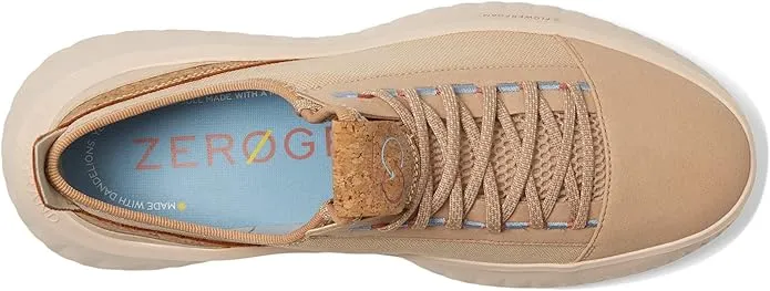 Cole Haan Generation Zerogrand II Sesame/Bleached Tan/Blue Bell Lace Up Sneakers
