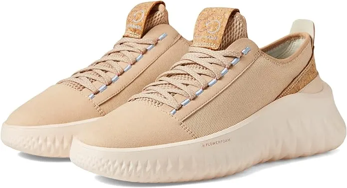 Cole Haan Generation Zerogrand II Sesame/Bleached Tan/Blue Bell Lace Up Sneakers