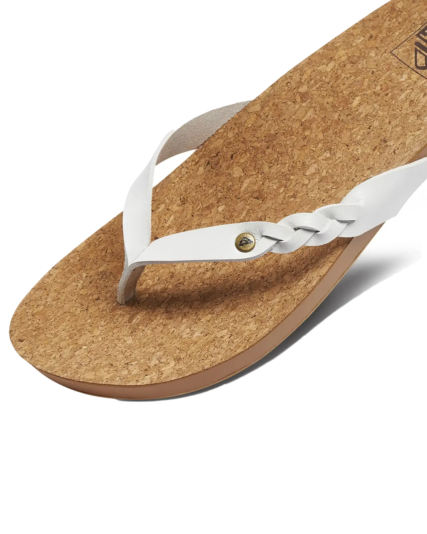 Cushion Court Twist Flip Flops in White