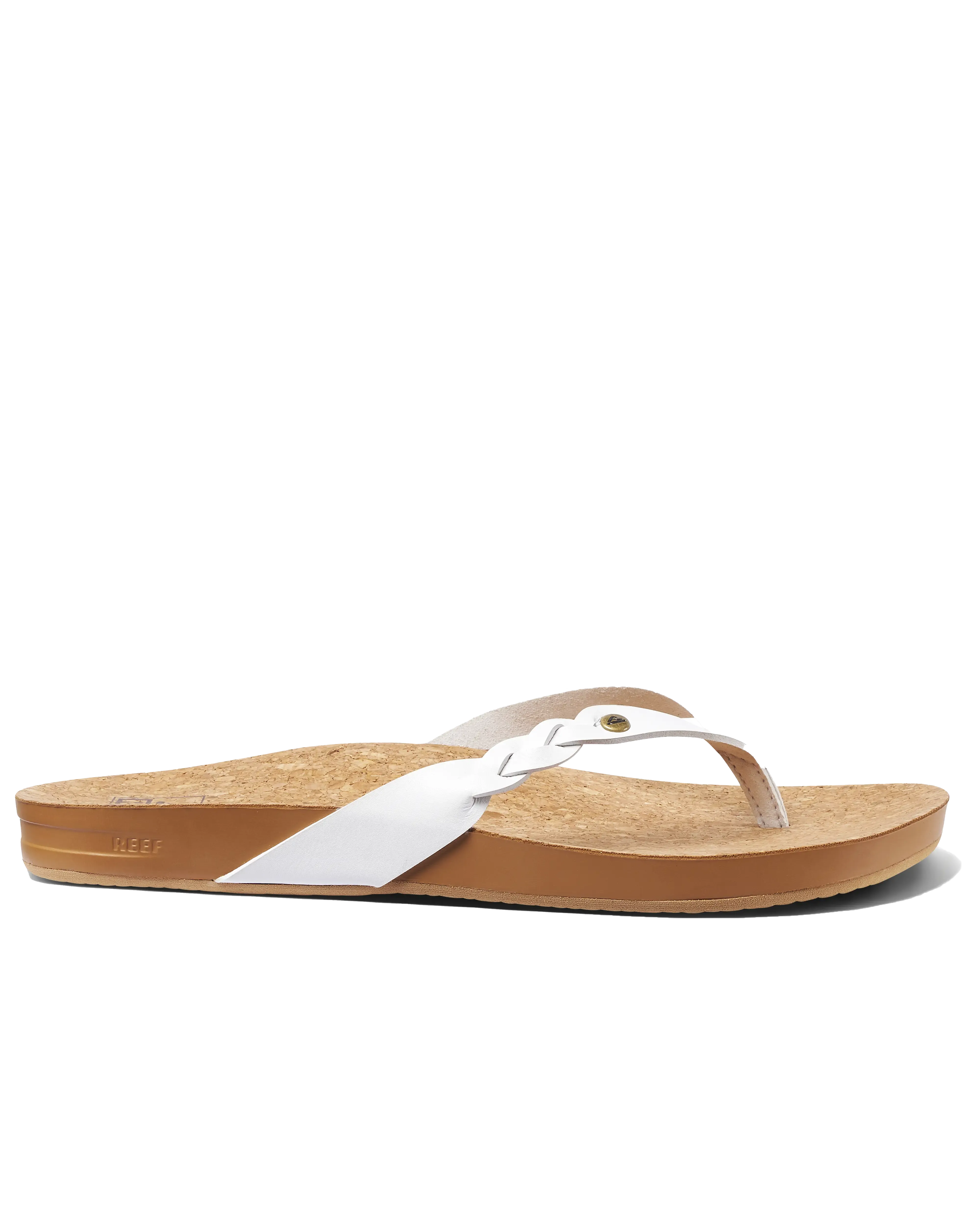 Cushion Court Twist Flip Flops in White