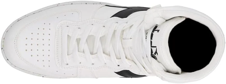 Diadora Mens Mi Basket 2030 High Sneakers Shoes Casual - Black, White