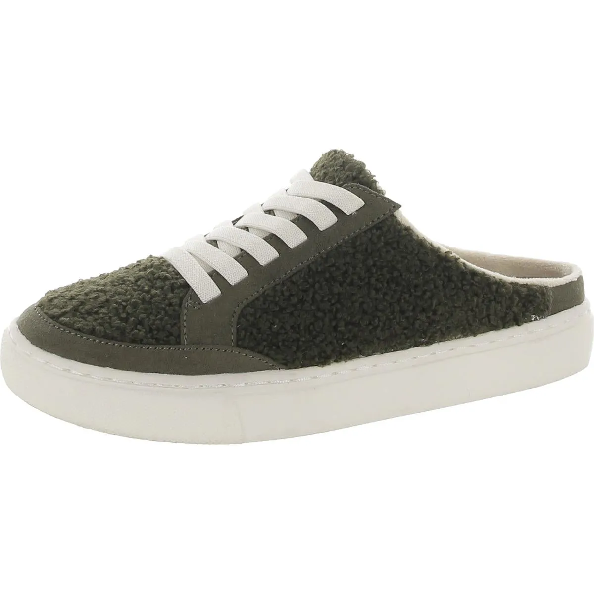 Dr. Scholl's NBD Women's Faux Shearling or Wool Slip On Sneaker Mules