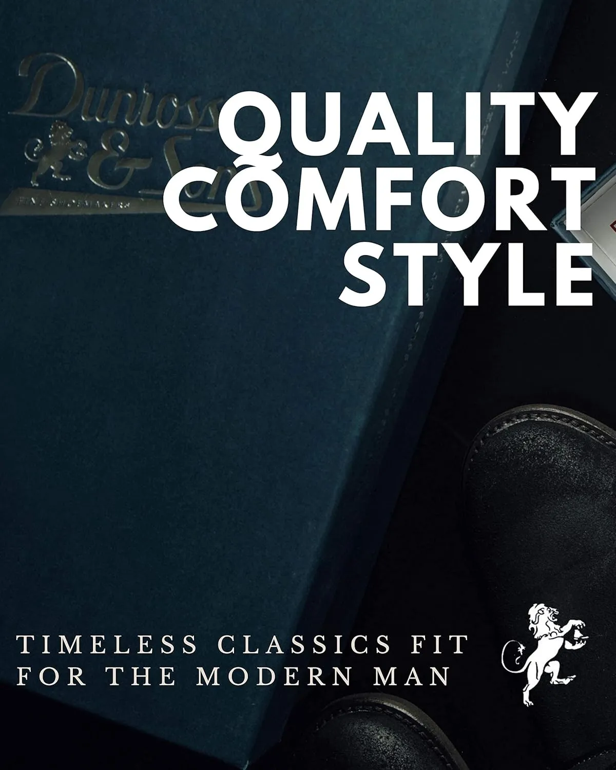 Dunross & Sons Mens Loafer Shoes. Leather Penny Loafer for Men, Slip-On Formal Business Shoes.