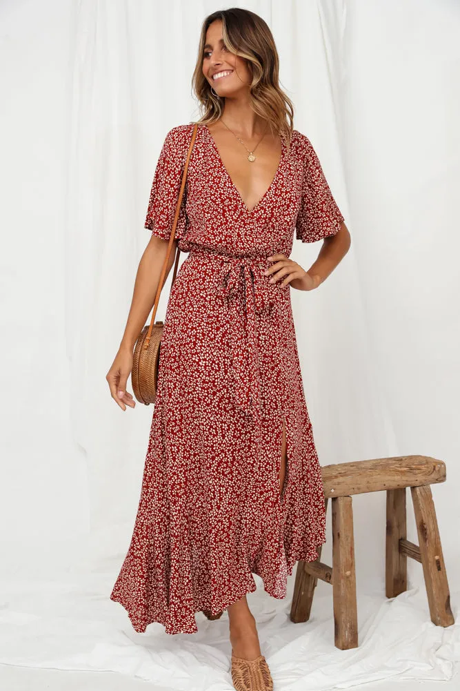 Eternity Maxi Dress Wine