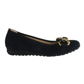 Gabor Ladies Suede Pumps - 42.625.46 - Navy