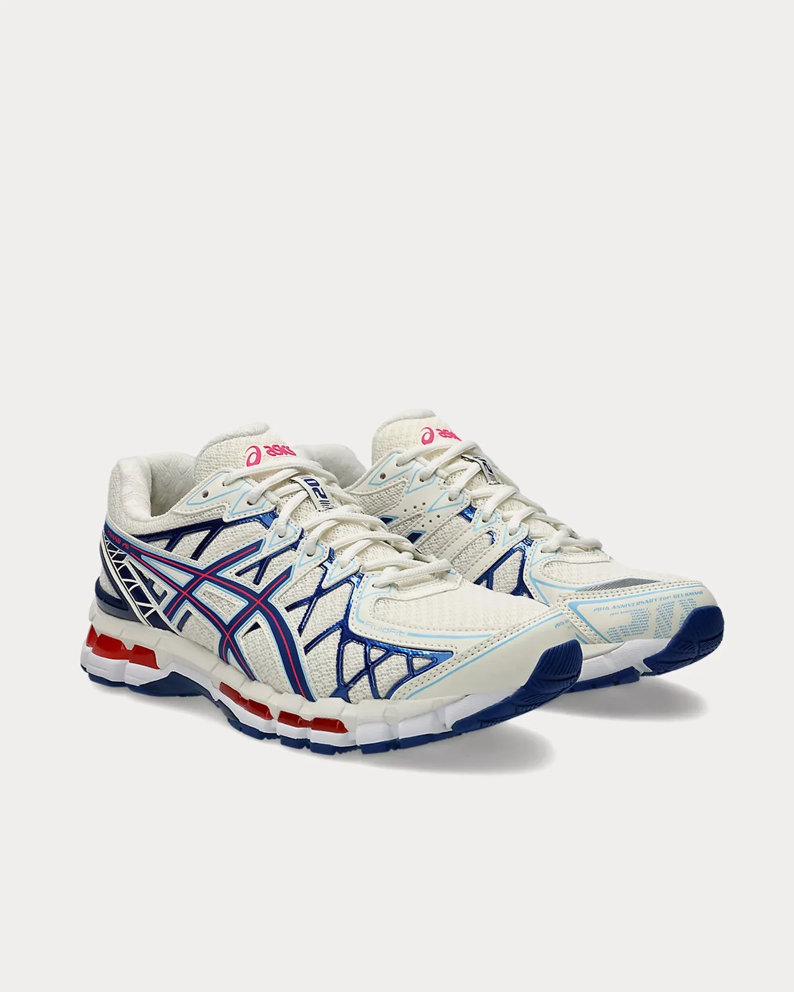 Gel-Kayano 20 Cream / Deep Marine Low Top Sneakers