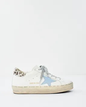 Golden Goose White With Grey Animal Print Platform Superstar Sneakers - 37