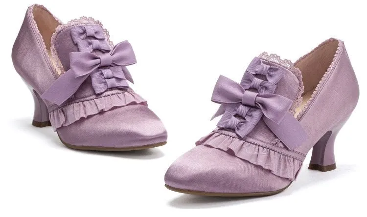 Golden Regency Heels and Lolita Mules - Lolita Shoes
