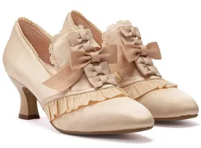 Golden Regency Heels and Lolita Mules - Lolita Shoes