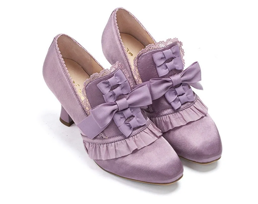 Golden Regency Heels and Lolita Mules - Lolita Shoes
