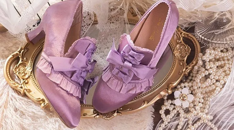 Golden Regency Heels and Lolita Mules - Lolita Shoes