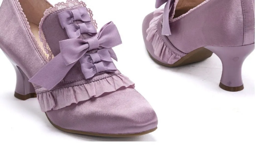 Golden Regency Heels and Lolita Mules - Lolita Shoes