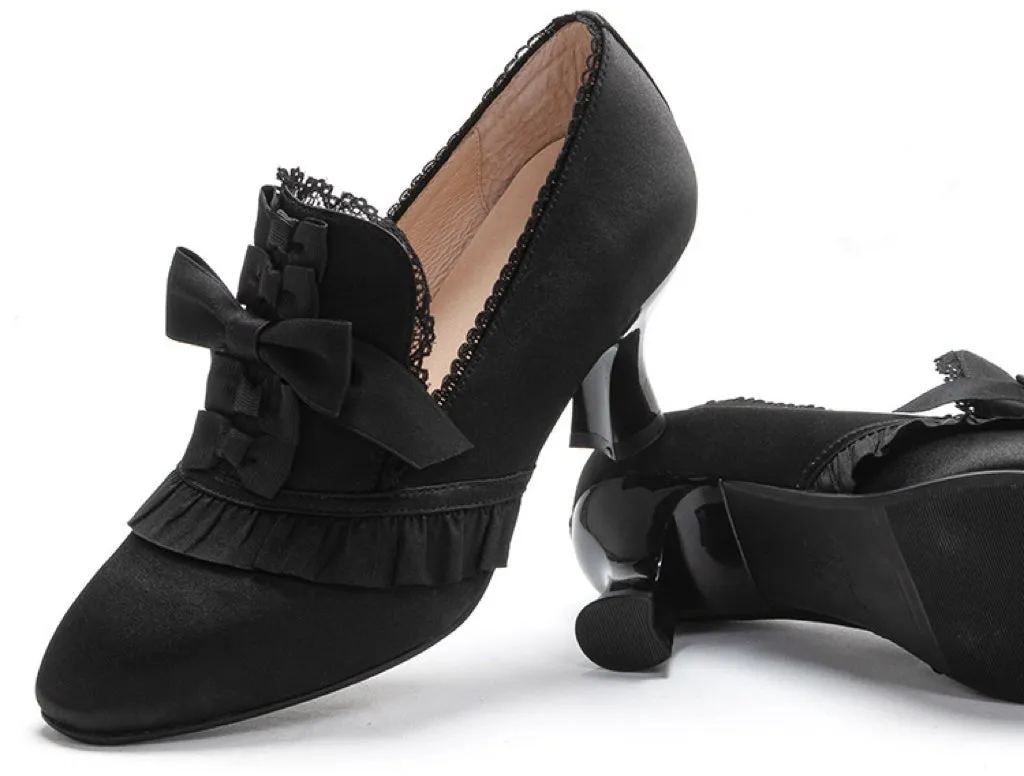 Golden Regency Heels and Lolita Mules - Lolita Shoes