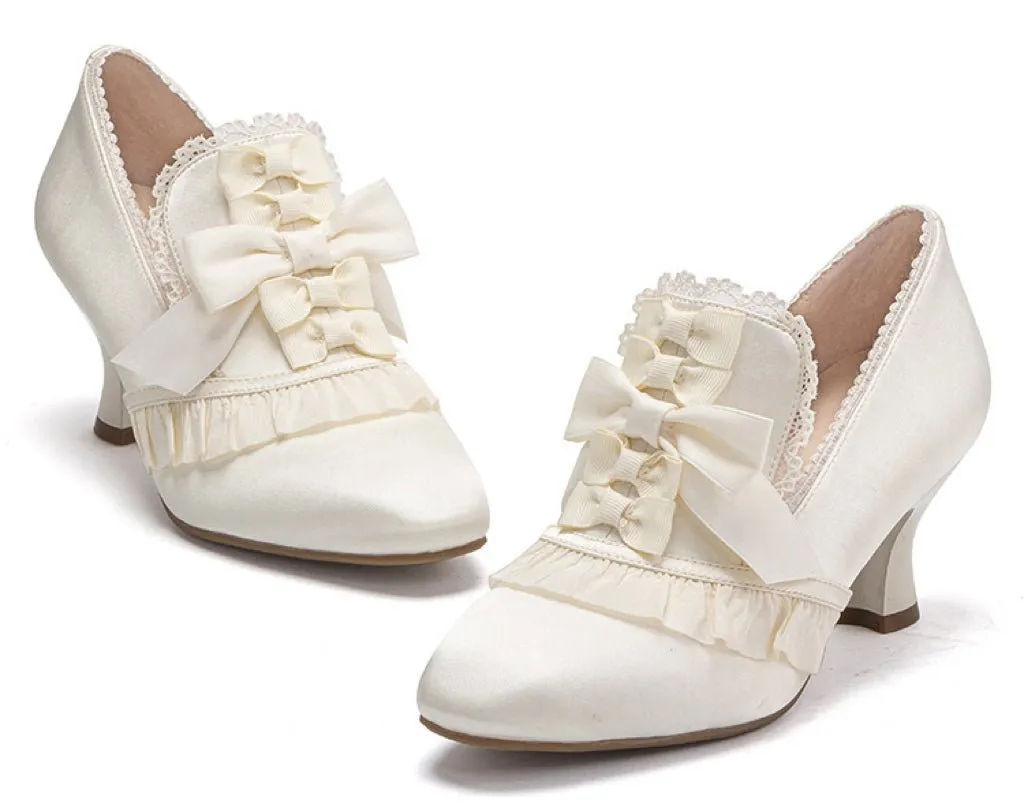Golden Regency Heels and Lolita Mules - Lolita Shoes