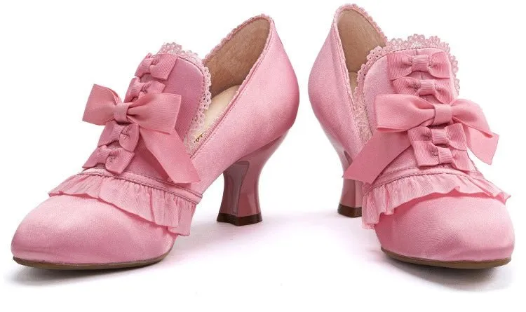 Golden Regency Heels and Lolita Mules - Lolita Shoes