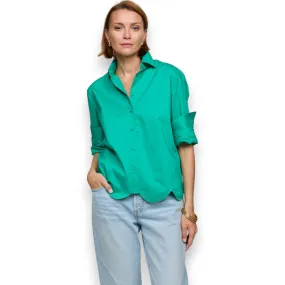 HINSON WU - BLAIRE SCALLOP HEM SHIRT