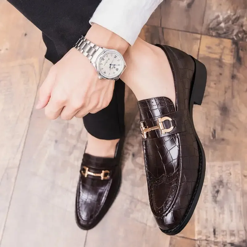 Italian Style Alligator Leather Loafers