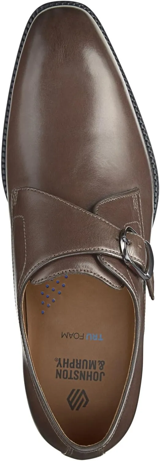 Johnston & Murphy Sullivan Single Buckle Monk Loafers, Business Casual Mens Dress Loafers, Comfortable Shoes for Men