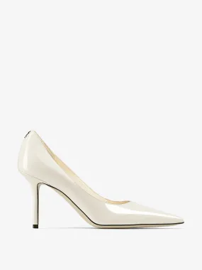 Love 85 latte patent leather pumps