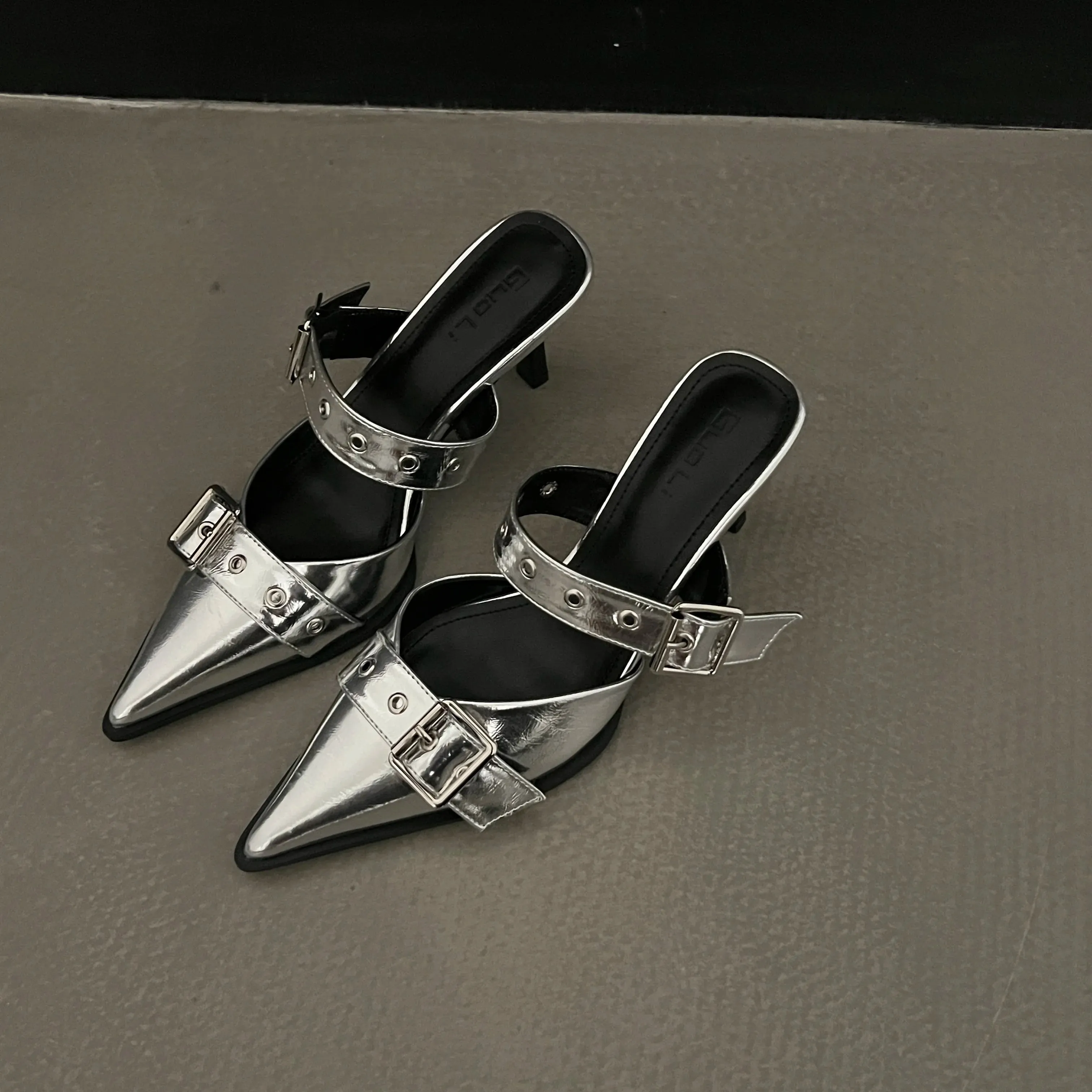Luxury Heels Slippers Slip on Sandals