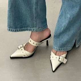 Luxury Heels Slippers Slip on Sandals