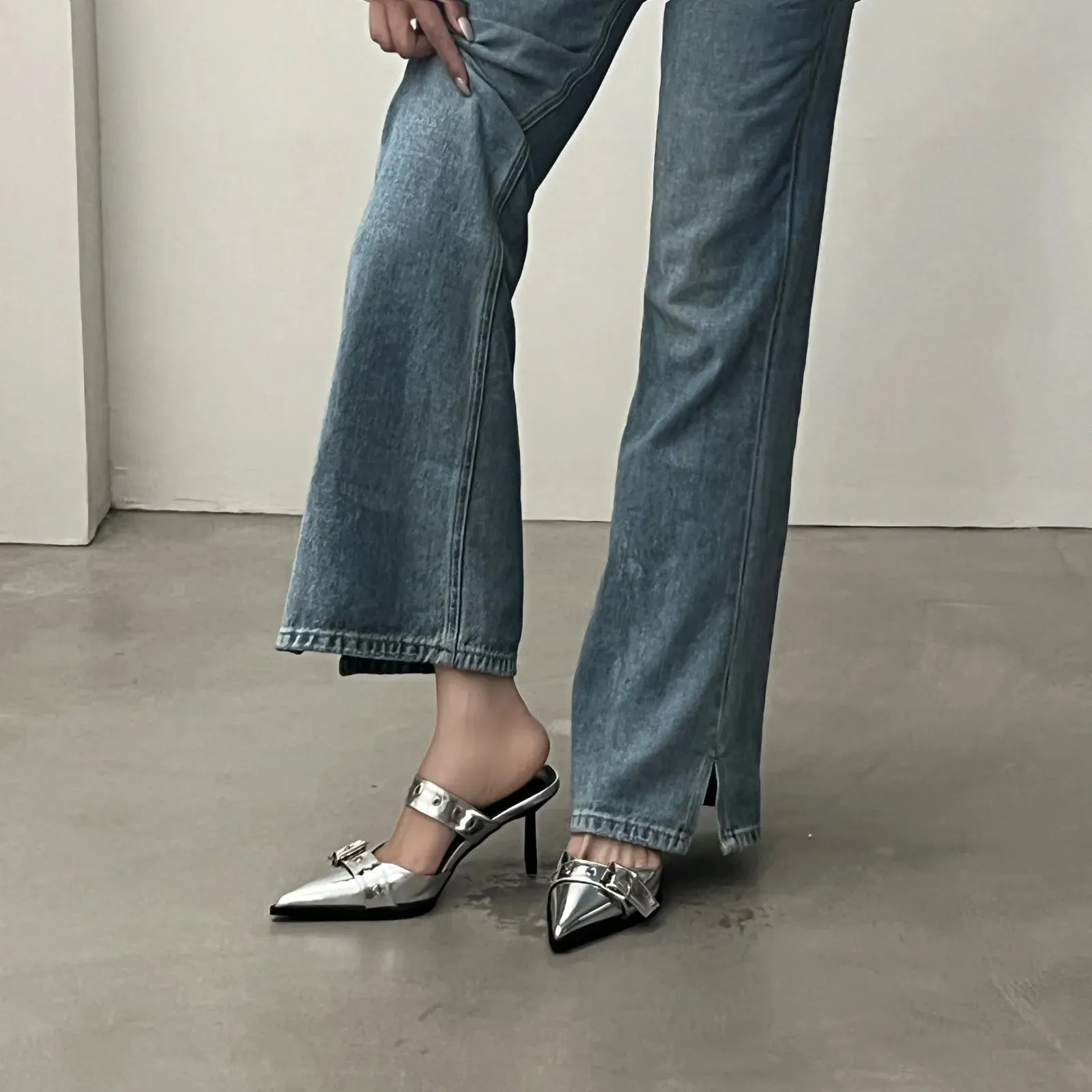 Luxury Heels Slippers Slip on Sandals