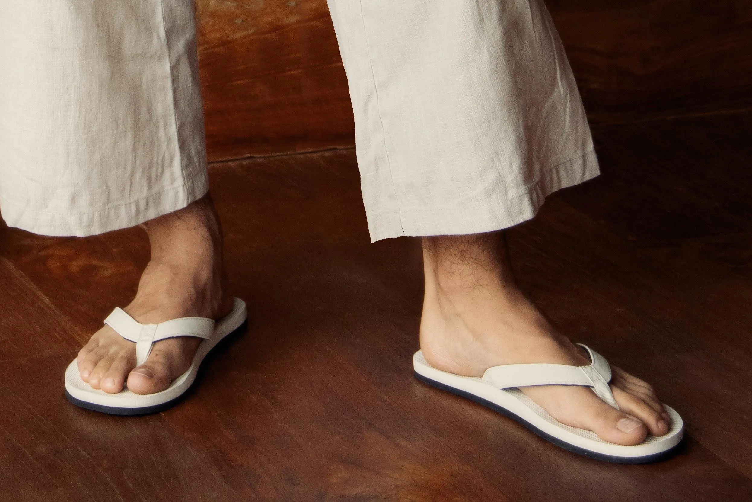 Men's Thongs - Sea Salt