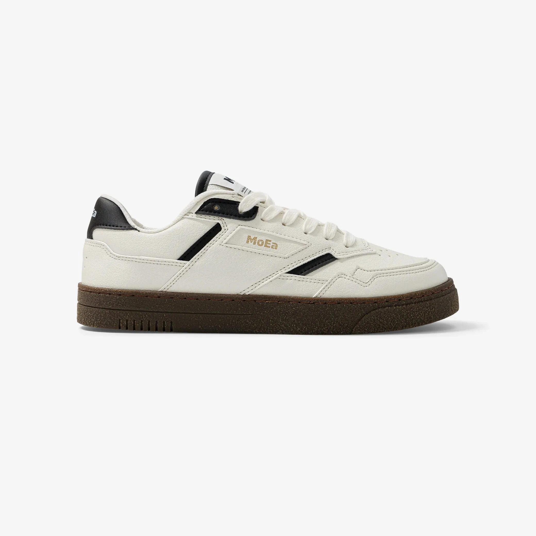 MoEa | GEN9 Corn Grained Vegan Sneakers | Black & White