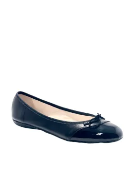 PAUL MAYER - BRAVE LEATHER BALLET FLAT - BLACK