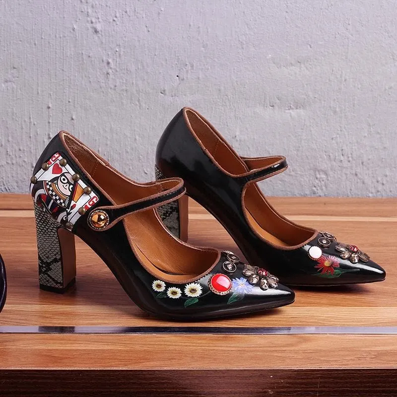 POINTED SQUARE HEELS