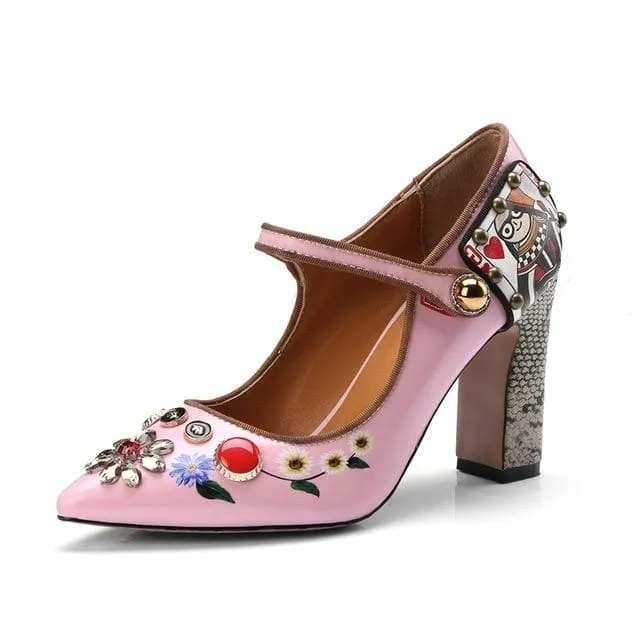 POINTED SQUARE HEELS