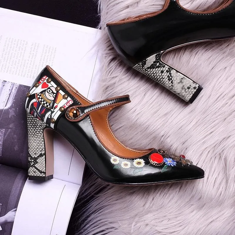 POINTED SQUARE HEELS
