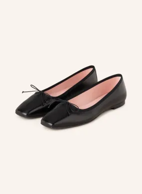 PRETTY BALLERINAS CAMILLE SQUARE TOE LEATHER BALLET FLATS