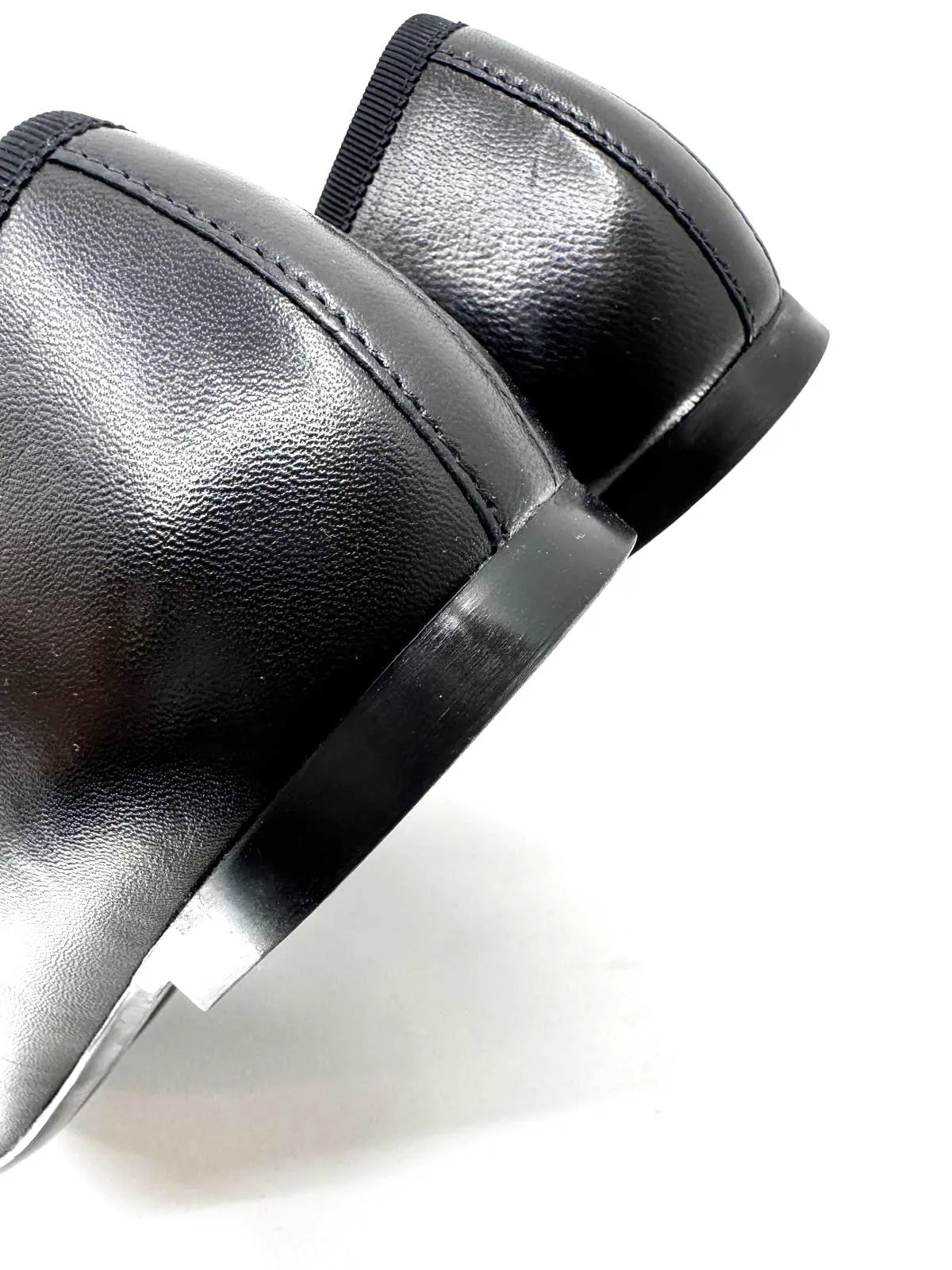 PRETTY BALLERINAS CAMILLE SQUARE TOE LEATHER BALLET FLATS
