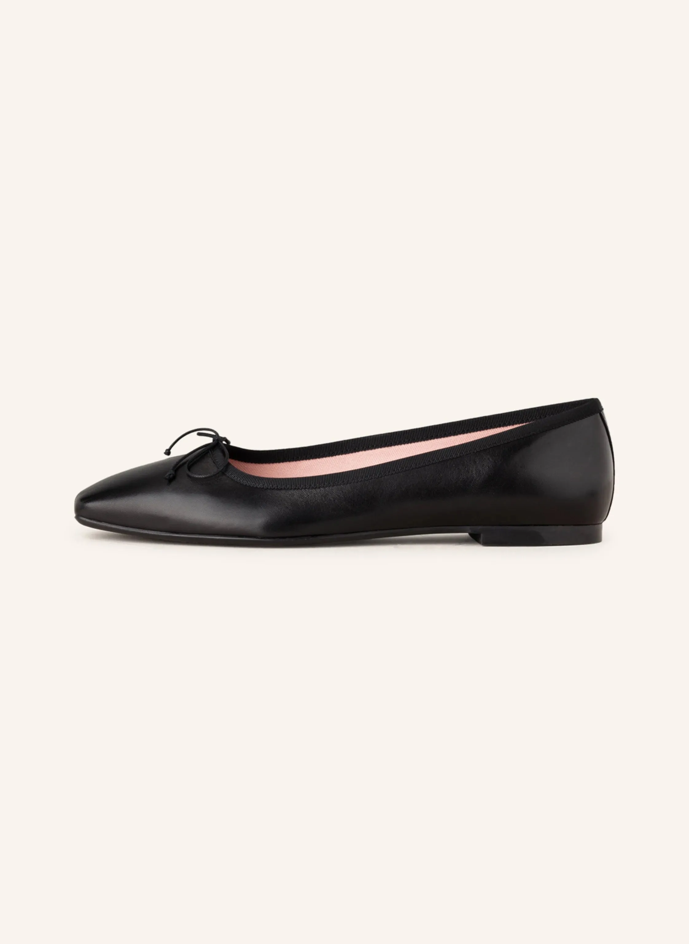 PRETTY BALLERINAS CAMILLE SQUARE TOE LEATHER BALLET FLATS