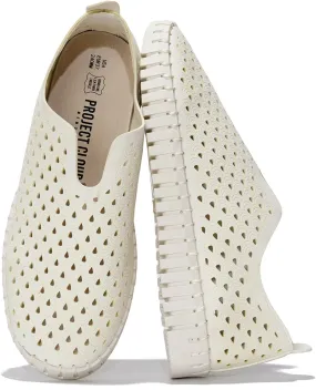 Project Cloud Womens Shoes – Lightweight Summer Loafers for Women with Memory Foam Insole – Stylish & Comfortable Womens Loafers - Perfect Spring Shoes for Women 2025 (Lily, White, 10)