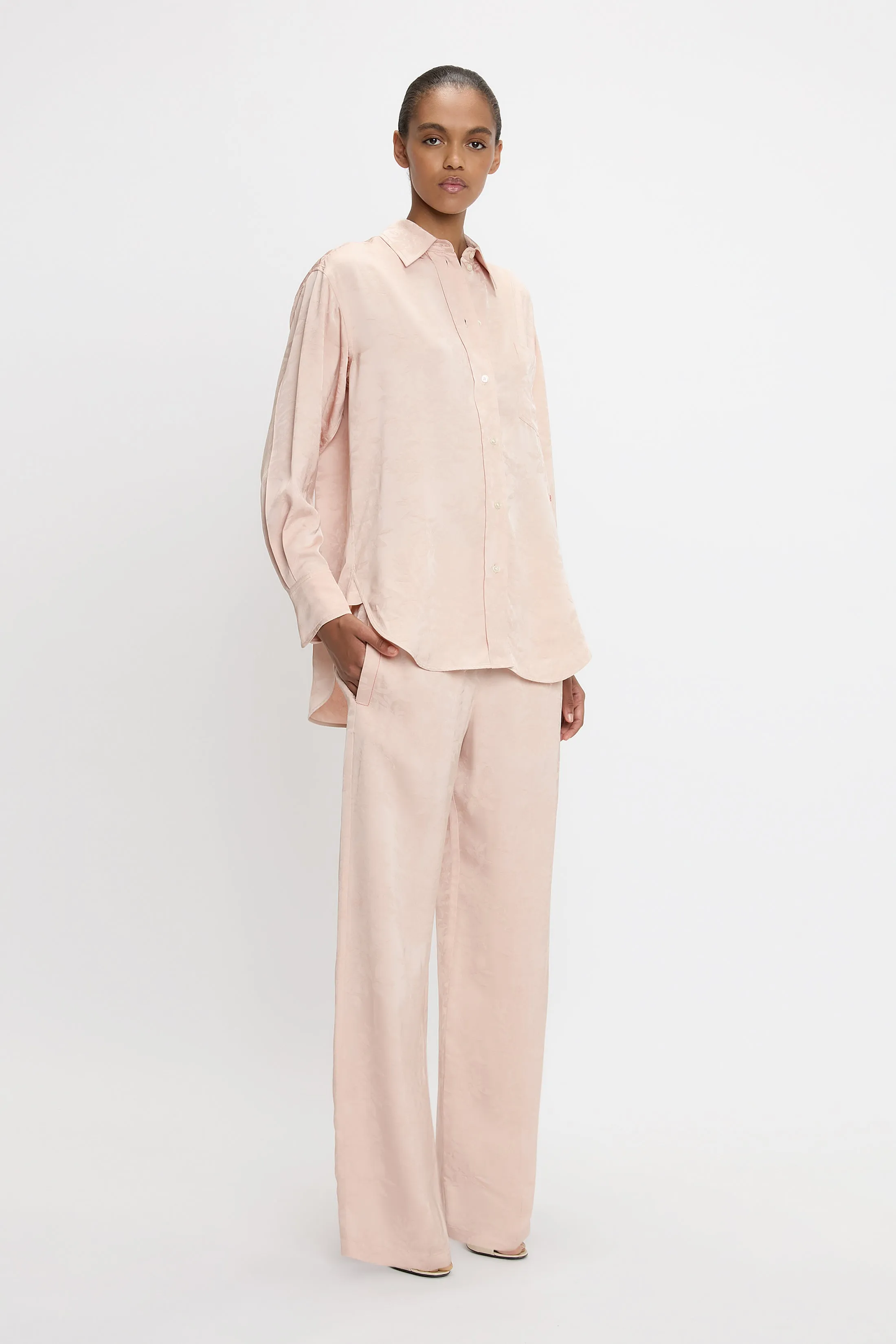 Pyjama Shirt In Ballet Pink