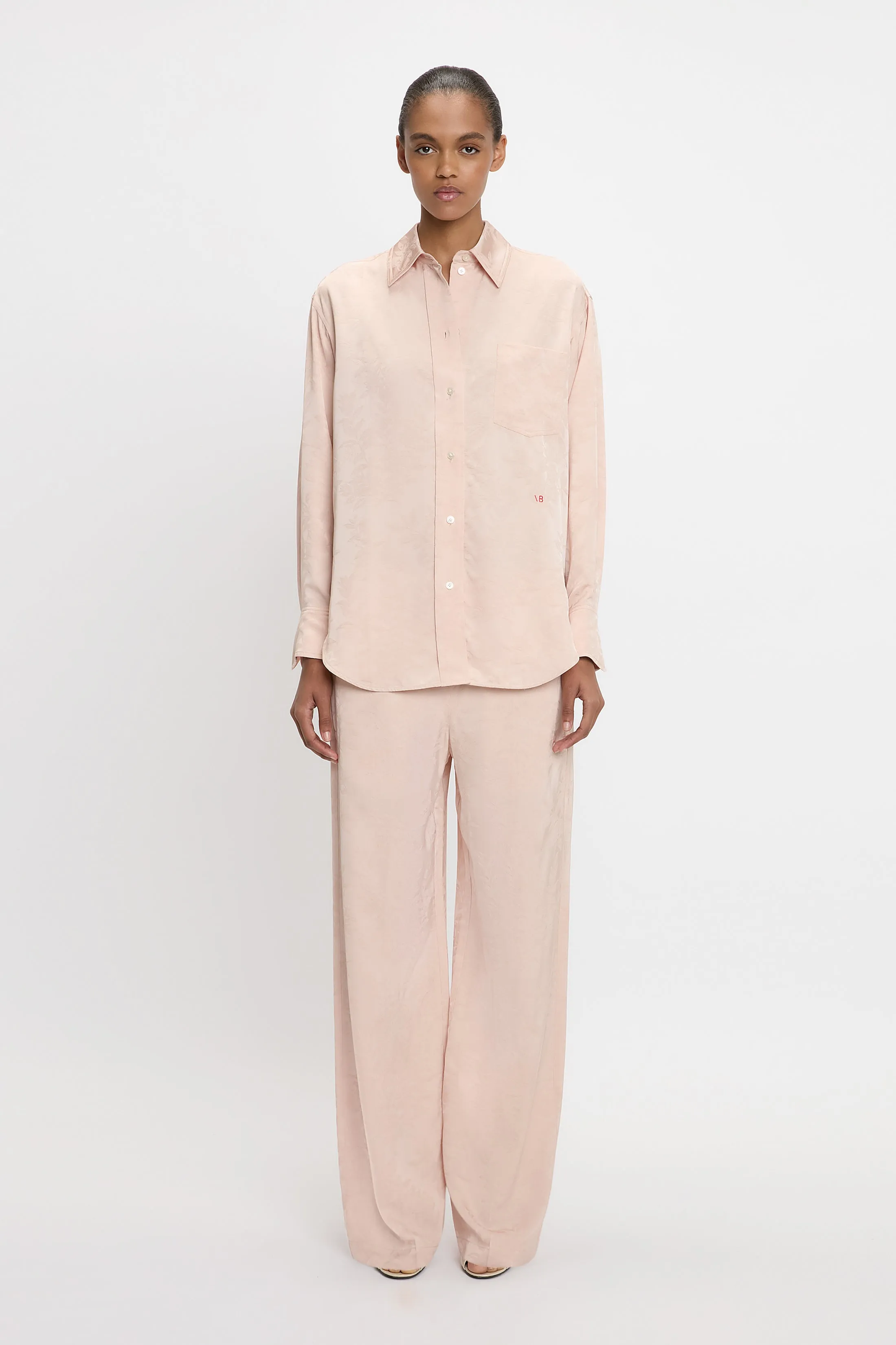 Pyjama Shirt In Ballet Pink