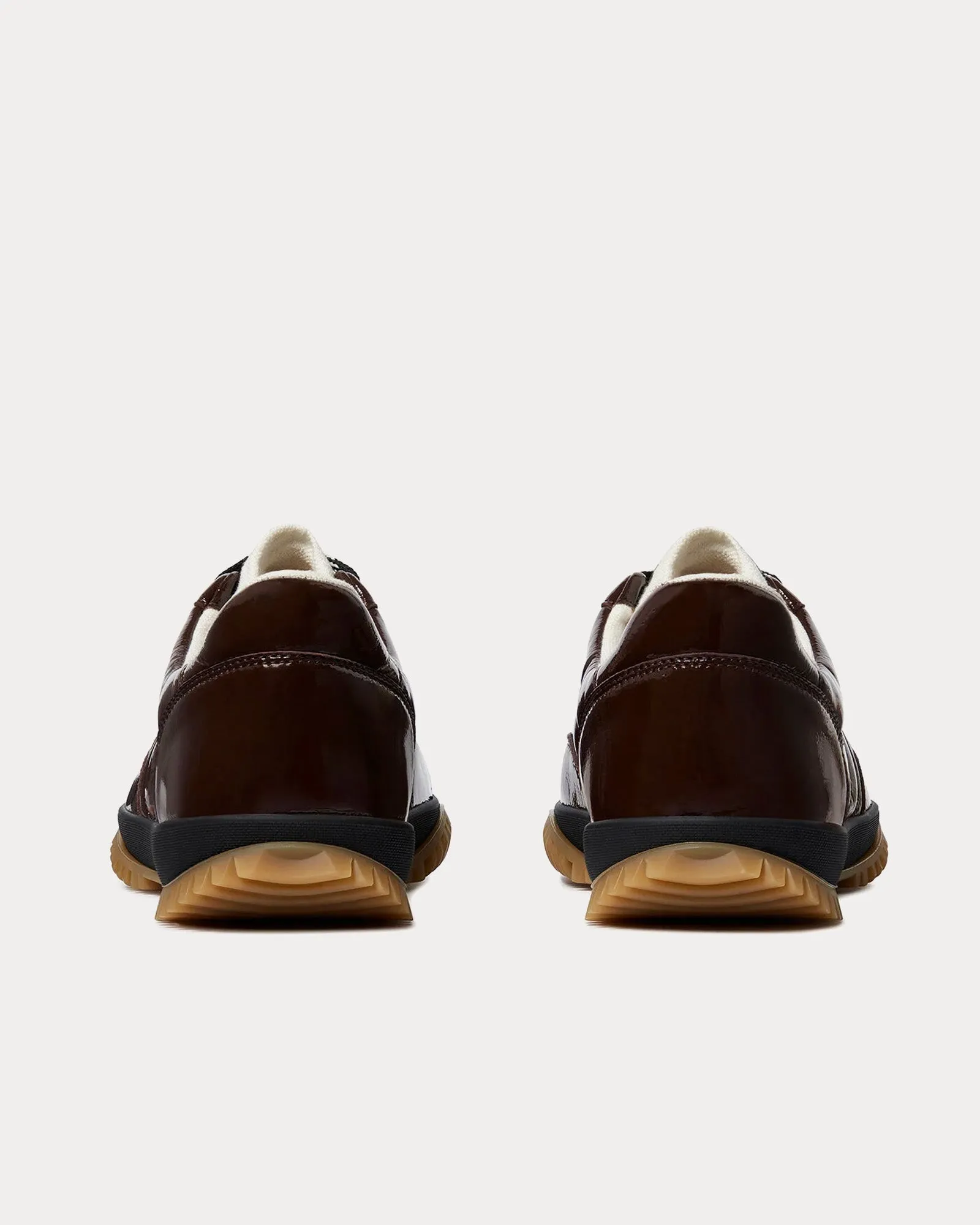 S-Wave Sport Panelled Mocha Brown Low Top Sneakers