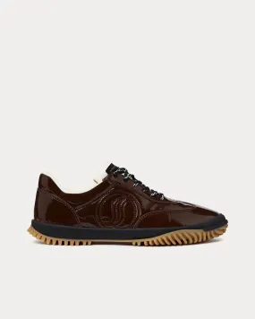 S-Wave Sport Panelled Mocha Brown Low Top Sneakers