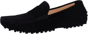 Santimon Mens Driving Penny Loafers Suede Leather Comfortable Casual Slip On Shoes Moccasins